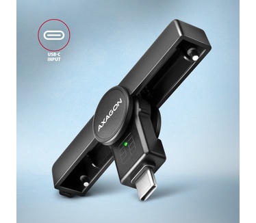 Axagon CRE-SMPC USB-C Smart card/ID card PocketReader