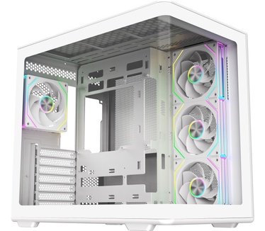 Cooler Master Elite 600, 4x ARGB fans, Wit