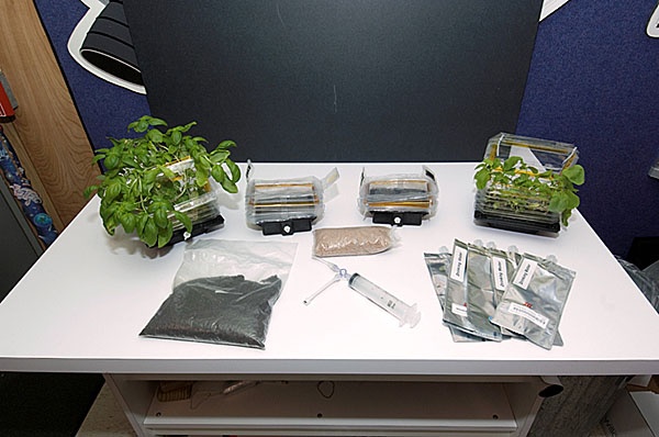 Containers voor plantgroei op de maan