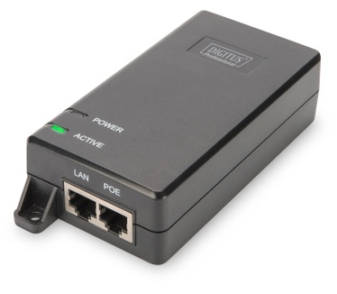 Digitus Professional Line Professional PoE+ Injector, 802.3at, 30 Watt
