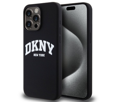 DKNY Silicone Arch Logo Back Case - iPhone 13 Pro (6.1") - Zwart Zwart