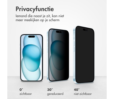 Accezz Gehard glas Privacy Screenprotector