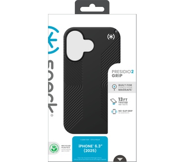 Speck Presidio2 Grip + MS Apple iPhone 17 Black - with Microban