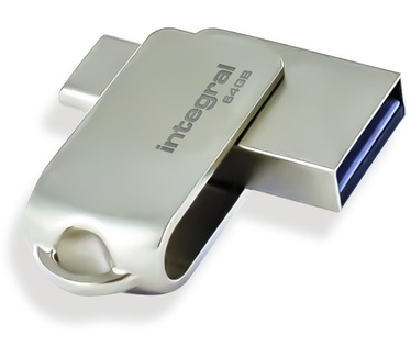 Integral 64GB 360-C Dual USB-C & USB 3.0