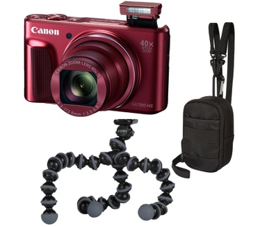 Canon PowerShot SX720 HS Traval Kit Rood