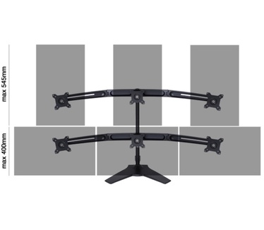 Multibrackets M VESA Desktopmount Triple Stand 15"-24" Expansion Kit