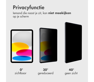 Accezz Magnetische Privacy screenprotector tablet