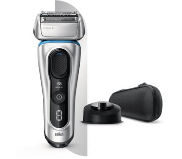 Braun Series 8 8350s Volgende Generatie Elektrisch Scheerapparaat, Oplaadstandaard, Etui, Zilver