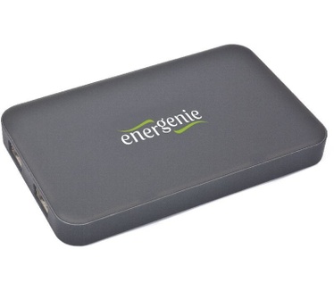 EnerGenie Gembird Powerbank Gembird 10.000 mAH inkl. Adapterset USB zwart