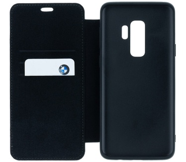 BMW Signature Leather Book Case - Samsung Galaxy S9 Plus - Zwart  Zwart