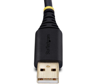 Startech.com 2m USB naar Null Modem Adapter/Converter Kabel, COM Retention, FTDI, USB-A naar DB9 RS232, Verwisselbare DB9 Schroeven/Moeren, ESD Besherming, Windows/macOS/Linux
