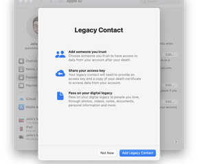 Apple legacy contacts
