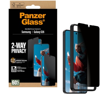 PanzerGlass PanzerGlass® 2-Way Privacy Screen Protector Samsung Galaxy S26 | Ultra-Wide Fit w. EasyAligner