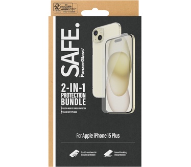 PanzerGlass SAFE. by PanzerGlass® 2-in-1 Pack iPhone iPhone 15 Plus
