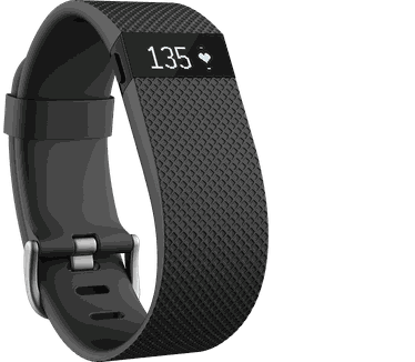 Fitbit Charge HR Extra Large Zwart (Zwart)