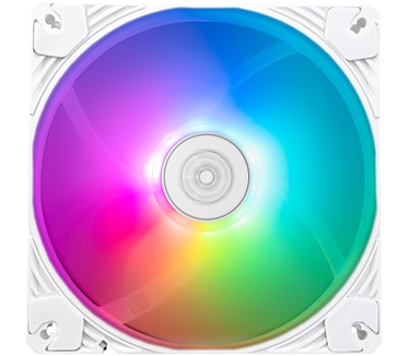 Silverstone Shark Force 140 ARGB, Wit, 140mm