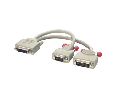 Lindy DVI-I/DVI-D + VGA Monitor Cable