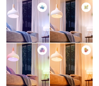 Philips Slimme LED RGB-lamp P45, E14-fitting, 470 lm