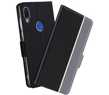 qMust Xiaomi Redmi Note 7 Fashion TPU Wallet Case - Zwart