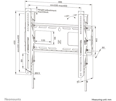 Neomounts Neomounts heavy duty tv wandsteun
