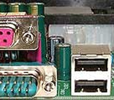 Epox 8KDA3+ back panel