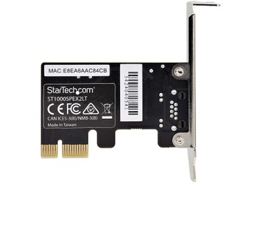 Startech.com 1-Port Gigabit PCIe Ethernet Adapter Kaart, Low-Profile Netwerkkaart, 10/100/1000Mbps PCI Express NIC, Realtek RTL8111H, Windows en Linux, TAA