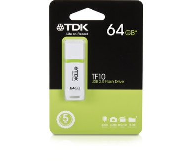 TDK TF10 64GB Wit