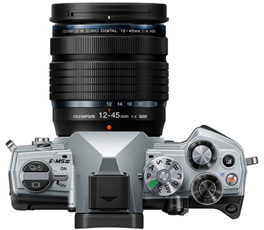 Olympus E-M5 Mark III Silver + EZ-M12-45 PRO Sliver