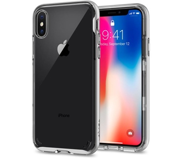Spigen Apple iPhone X Hoesje Neo Hybrid Crystal  Zilver