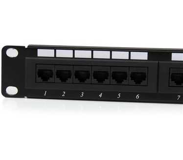Startech.com 24-poorts 1U in een rek te monteren Cat 6 110 patchpaneel