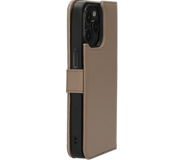 Mobiparts Leather 2 in 1 Wallet Case Apple iPhone 15 Pro Max Taupe