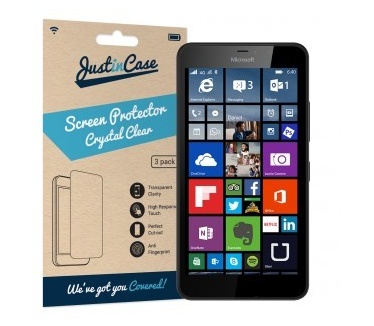 Just in Case Screen Protector Microsoft Lumia 640 XL - 3 stuks - Crystal Clear