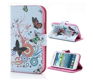 qMust Wallet Case met stand Samsung Galaxy Grand / Grand Neo (butterfly)