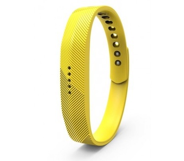 qMust Vervangende Armband voor Fitbit Flex 2 - Yellow