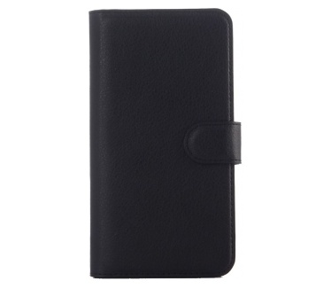 qMust Wiko Rainbow 4G Wallet Case - hoesje met stand - zwart