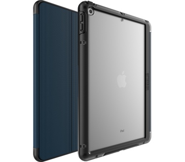 Otterbox OtterBox Symmetry Folio-hoes voor iPad 7th/8th/9th gen, schokbestendig, valbestendig, dunne beschermende folio-hoes, getest volgens militaire standaard, Blauw