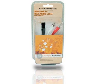 Conceptronic Mini-Jack to RCA Audio Cable