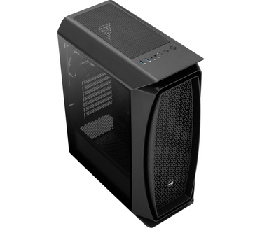 Aerocool Caja aero one black atx, tempered glass w