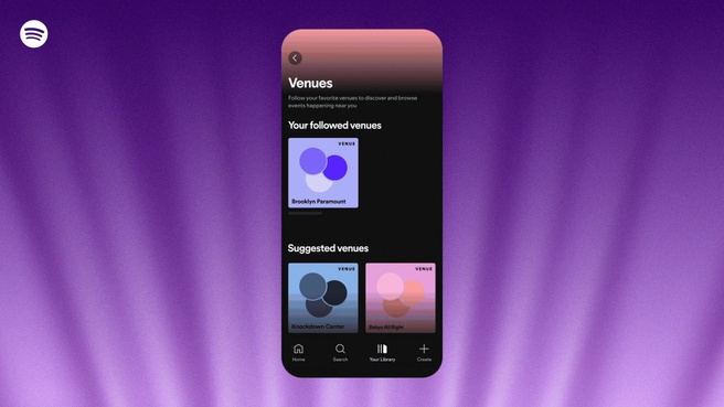 Spotify concerthallen volgen