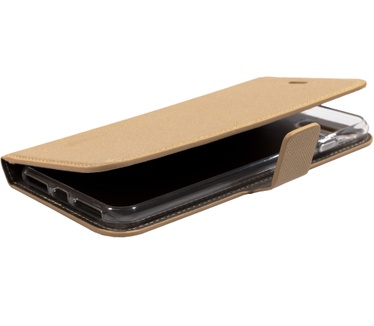 Mobiparts Saffiano Wallet Case Apple iPhone 7 Plus, iPhone 8 Plus Gold