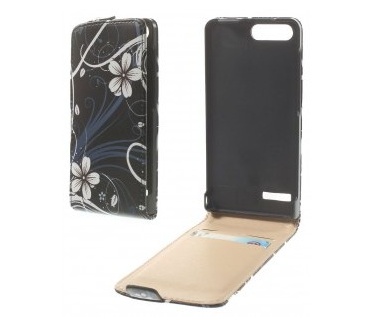 qMust Huawei Ascend G6 4G Flip Cover - beautiful flowers