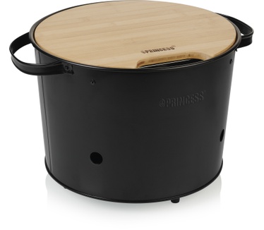 Princess 112240 Hybrid Bucket Barbecue | Elektrisch | Houtskool