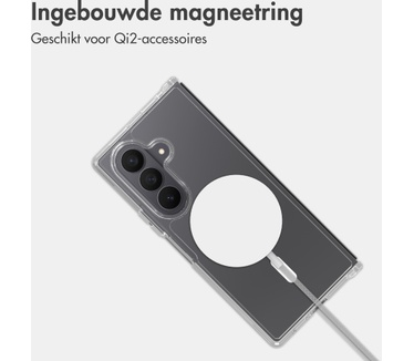 Accezz Xtreme Impact Backcover met MagSafe voor de Samsung Galaxy Z Fold 8 Ultra - Transparant