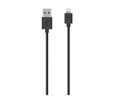 Belkin Belkin Lightning Apple Black cable - 1,2 meter (Apple iPad, iPad Mini, iPhone 5)