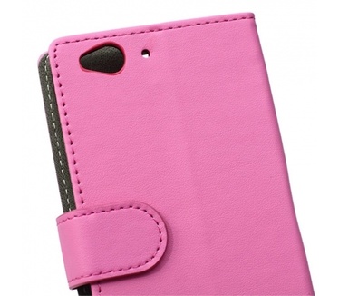 Kees Lederlook Portemonnee Hoesje ZTE Blade S6 - Roze