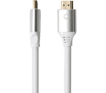 OEHLBACH Black Magic MKII - 8K Ultra High-Speed HDMI-kabel - 8K FUHD 60Hz 4320p / 4K 120Hz 2160p - 48Gbit/s (21:9 Cinema, 3D, Dolby Vision, Dynamic HDR 10+, VRR, eARC, UHD2) - 1,5 meter wit
