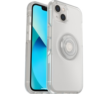 Otterbox OtterBox Otter+Pop-hoesje voor iPhone 13, schokbestendig, valbestendig, beschermhoes met PopSockets PopGrip, 3x getest volgens militaire standaard, transparant