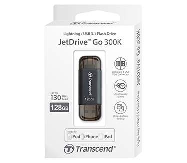 Transcend JetDrive Go 300 128GB Zwart
