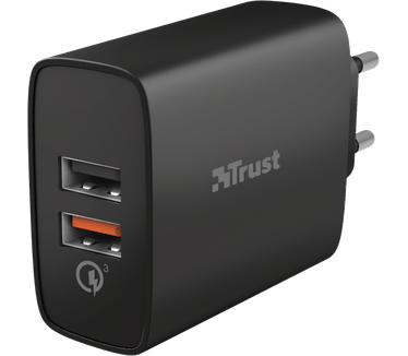Trust Qmax 30W Ultra-Fast Dual USB Wall Charger with QC3.0