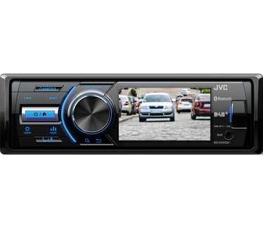 JVC KD-X561DBT 1DIN Mechless autoradio met 3" TFT kleurenscherm met DAB+ radio ontvanger.